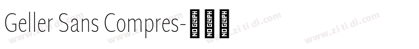 Geller Sans Compres字体转换